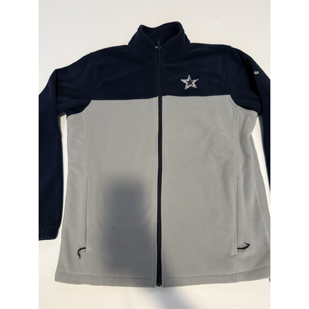 Columbia Dallas Cowboys Men Large Fleece Jacket Full Zip NFL Football Winter